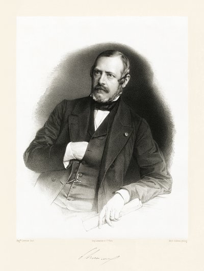 Édouard Antoine de Thouvenel, 1865-66 door Auguste Charles Lemoine